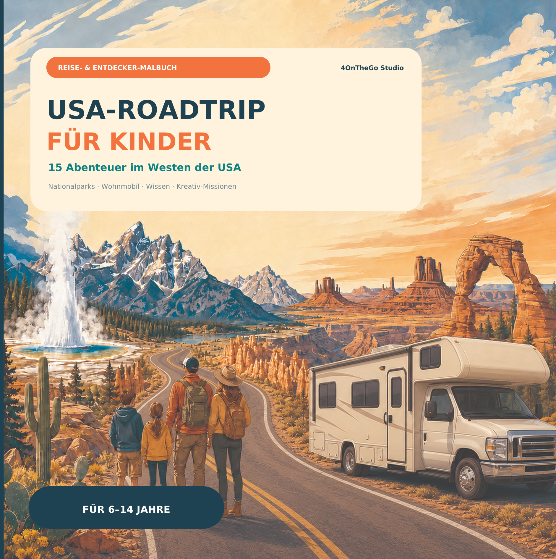 Cover USA Roadtrip für Kinder