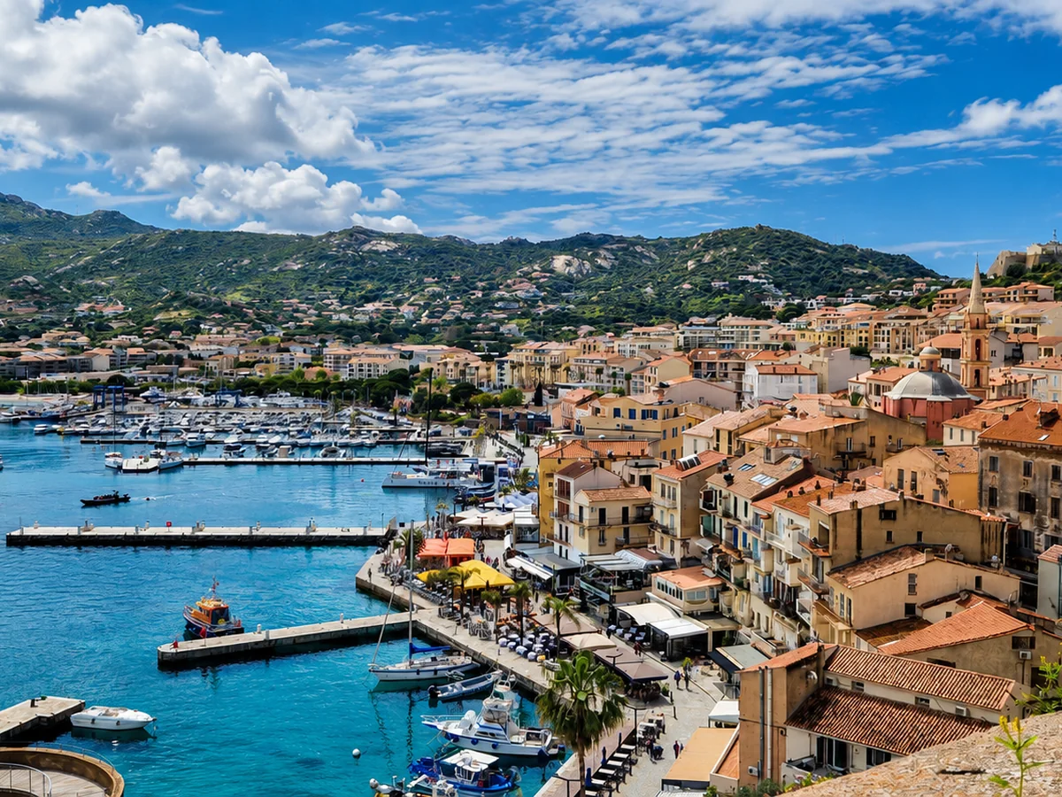 Mediterraner Hafen auf Korsika